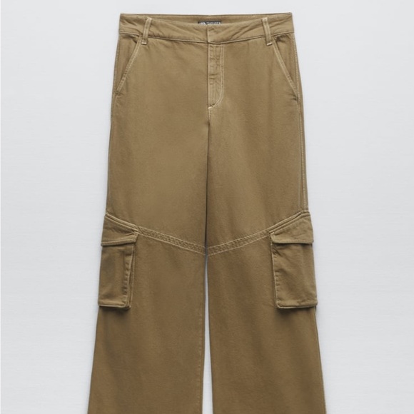 Zara cargo pants in light khaki - Picture 5 of 9